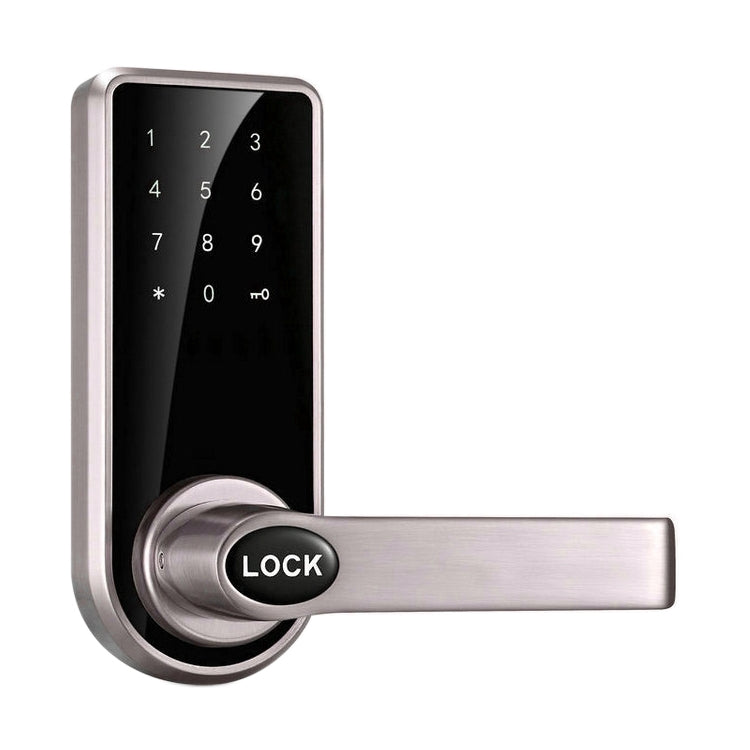 OS8818 Contraseña + Llave + Tarjeta de sensor Cerradura de puerta electrónica de aleación de zinc Pantalla táctil Cerradura de código electrónico, OS8818