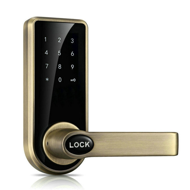 Contraseña + llave + tarjeta de Sensor aleación de Zinc cerradura de puerta electrónica de bronce rojo pantalla táctil cerradura de código electrónico, OS8818-JS, OS8818-QGT Bronze, OS8818-HGT Red Bronze