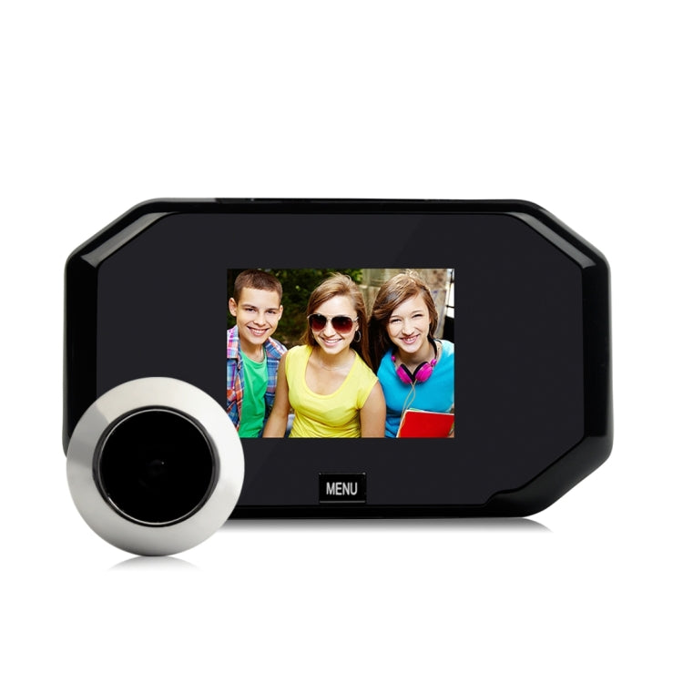 Danmini YB-30BH Pantalla de 3 pulgadas Cámara de seguridad de 1.0MP Mirilla de puerta para tomar fotografías, compatible con tarjeta TF, 1.0MP TF Card