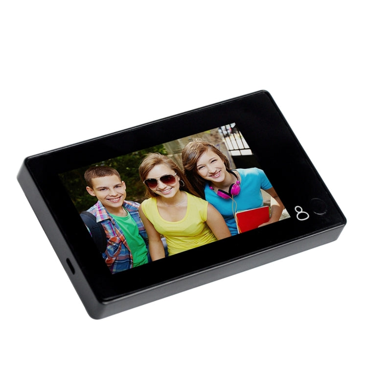 Danmini YB-43CH Mirilla de puerta con cámara de seguridad de 1.0MP con pantalla de 4,3 pulgadas y función de vigilancia con una sola tecla, YB-43CH