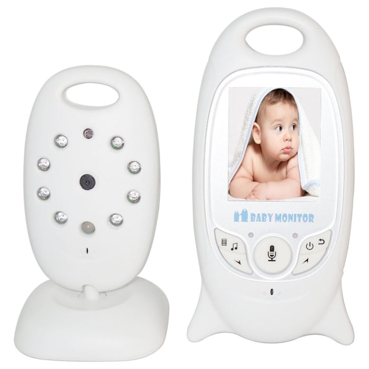 VB601 Monitor de bebé portátil sin complicaciones con pantalla LCD de 2,0 pulgadas, compatible con conversación bidireccional, visión nocturna, VB601