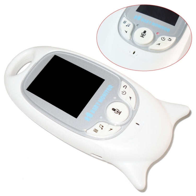 VB601 Monitor de bebé portátil sin complicaciones con pantalla LCD de 2,0 pulgadas, compatible con conversación bidireccional, visión nocturna, VB601