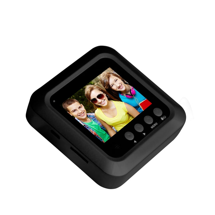 Danmini W5 Pantalla de 2.4 pulgadas Cámara de seguridad de 2.0MP Timbre con visor de mirilla sin molestias, compatible con tarjeta TF / Visión nocturna / Grabación de video, W5