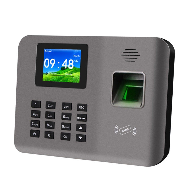Asistencia de tiempo de huellas dactilares Realand AL321D con pantalla a color de 2,4 pulgadas, función de tarjeta de identificación y batería, AL321D