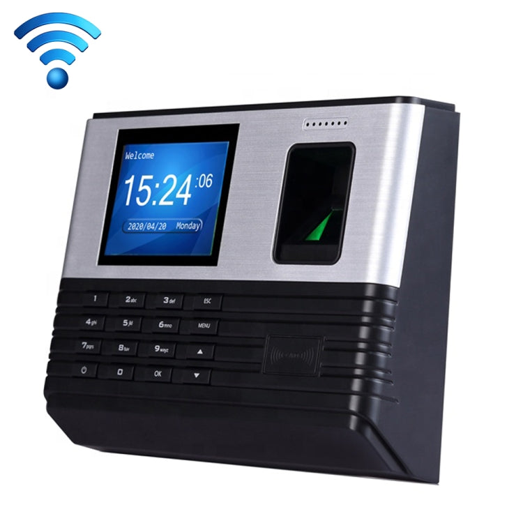 Asistencia de tiempo de huellas dactilares Realand AL355 con pantalla a color de 2,8 pulgadas, función de tarjeta de identificación y WiFi, AL355