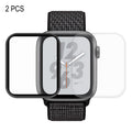 2 PCS ENKAY Hat-Prince 3D Pantalla completa PET + 3D Pantalla completa Galvanoplastia PET Curvo Heat Bending HD Protector de pantalla para Apple Watch Series 4 44 mm, For Apple Watch Series 6 / 5 / 4 / Watch SE 44mm