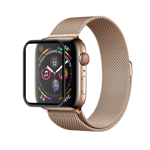 2 PCS ENKAY Hat-Prince 3D Pantalla completa PET + 3D Pantalla completa Galvanoplastia PET Curvo Heat Bending HD Protector de pantalla para Apple Watch Series 4 44 mm, For Apple Watch Series 6 / 5 / 4 / Watch SE 44mm