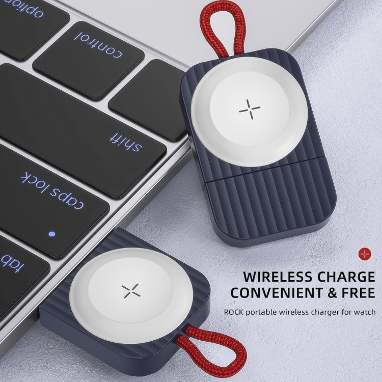 Cargador inalámbrico magnético portátil ROCK W26 para Apple Watch, W26 USB Interface