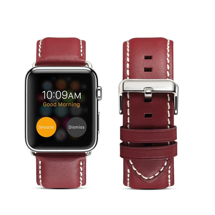 Denior Environmental Luxury Car Watch Correa de reloj de cuero para Apple Watch Ultra 49 mm / Series 8 y 7 45 mm / SE 2, 6, SE y 5 y 4 44 mm / 3, 2 y 1 42 mm