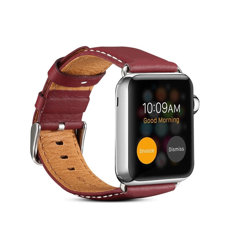 Denior Environmental Luxury Car Watch Correa de reloj de cuero para Apple Watch Ultra 49 mm / Series 8 y 7 45 mm / SE 2, 6, SE y 5 y 4 44 mm / 3, 2 y 1 42 mm