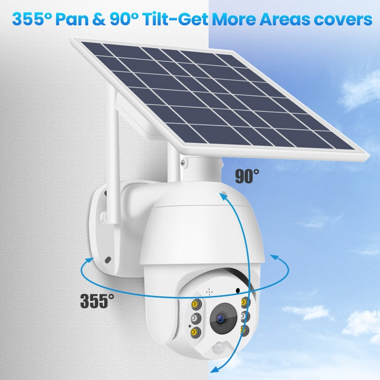 T16 1080P Full HD 4G (versión de EE. UU.) Cámara de monitoreo de red con energía solar, soporte PIR + alarma de radar, visión nocturna, audio bidireccional, tarjeta TF, 4G (US Version)