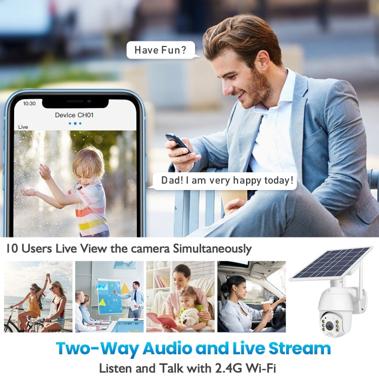T16 1080P Full HD 4G (versión de la UE) Cámara de monitoreo de red con energía solar, soporte PIR + alarma de radar, visión nocturna, audio bidireccional, tarjeta TF, 4G (EU Version)
