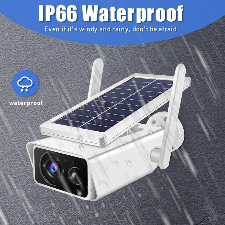 T13-2 1080P HD Cámara de seguridad WiFi de 2,4 GHz con energía solar y batería, compatible con detección de movimiento, visión nocturna, audio bidireccional, tarjeta TF, T13-2 with Battery