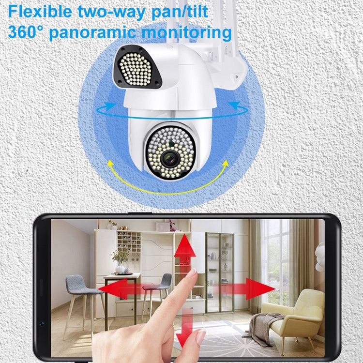 Cámara de vigilancia de alta definición QX37 1080P WiFi cámara domo para exteriores, compatible con visión nocturna y detección de movimiento y voz bidireccional, QX37