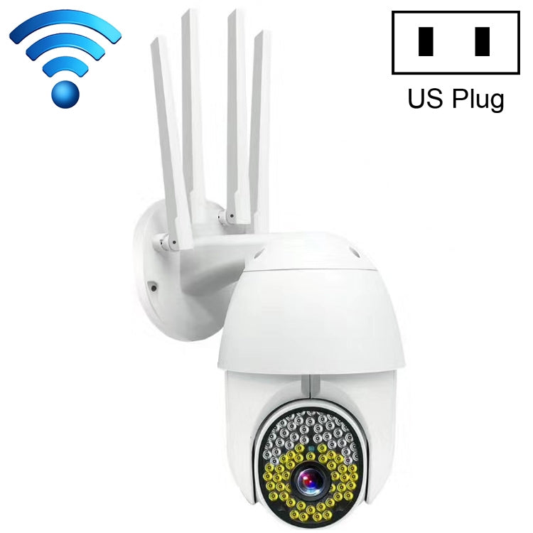 Cámara de vigilancia de alta definición QX38 1080P WiFi cámara domo para exteriores, compatible con visión nocturna y detección de movimiento y voz bidireccional, QX38