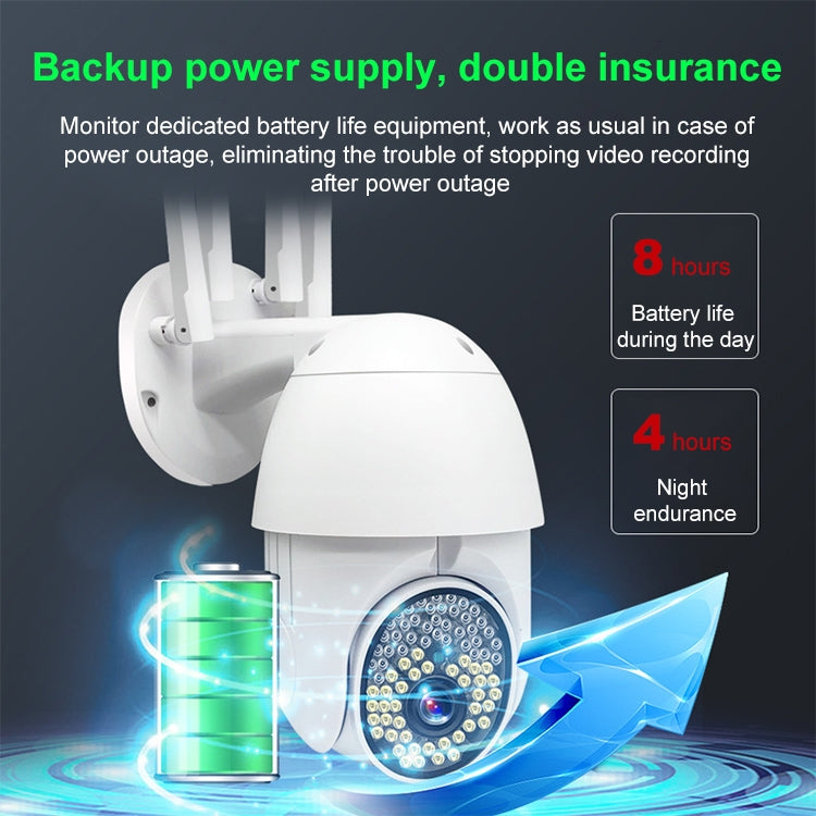 Cámara de vigilancia de alta definición QX38 1080P WiFi cámara domo para exteriores, compatible con visión nocturna y detección de movimiento y voz bidireccional, QX38