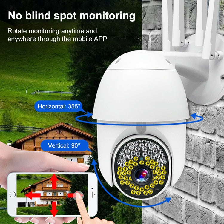 Cámara de vigilancia de alta definición QX38 1080P WiFi cámara domo para exteriores, compatible con visión nocturna y detección de movimiento y voz bidireccional, QX38