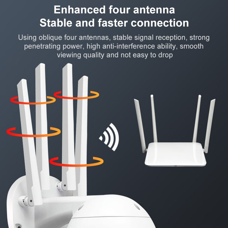 Cámara de vigilancia de alta definición QX38 1080P WiFi cámara domo para exteriores, compatible con visión nocturna y detección de movimiento y voz bidireccional, QX38
