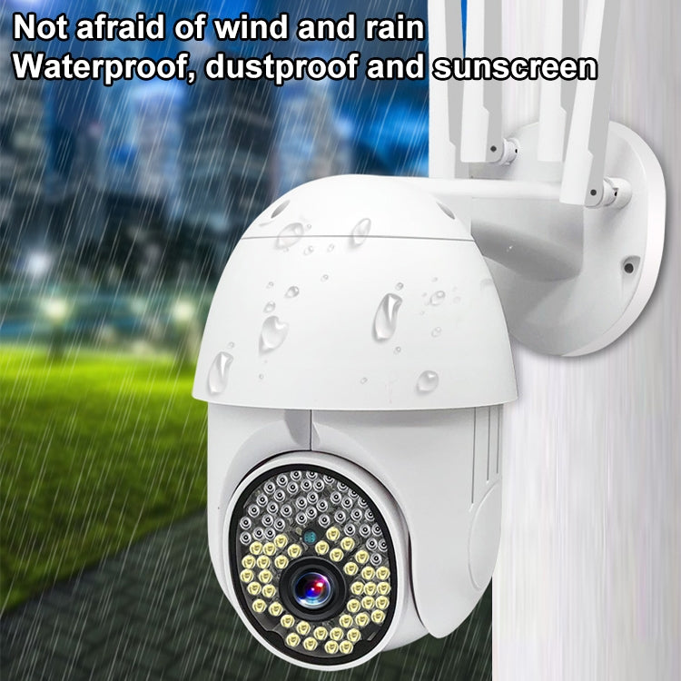 Cámara de vigilancia de alta definición QX38 1080P WiFi cámara domo para exteriores, compatible con visión nocturna y detección de movimiento y voz bidireccional, QX38