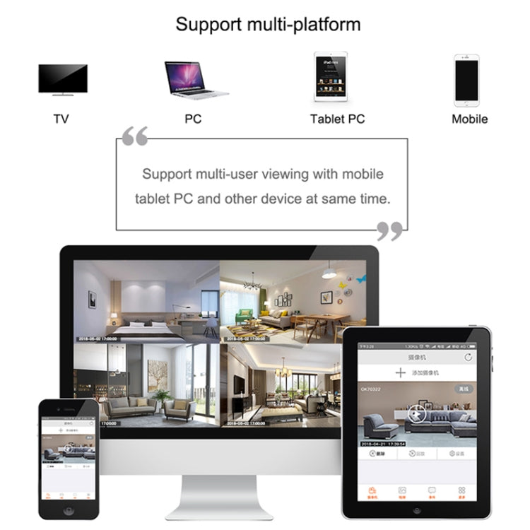 CAMSOY C9 HD 1280 x 720P Cámara de vigilancia inteligente portátil WiFi inalámbrica gran angular de 70 grados, compatible con visión derecha infrarroja y detección de movimiento Alarma y grabación en bucle y captura temporizada, C9