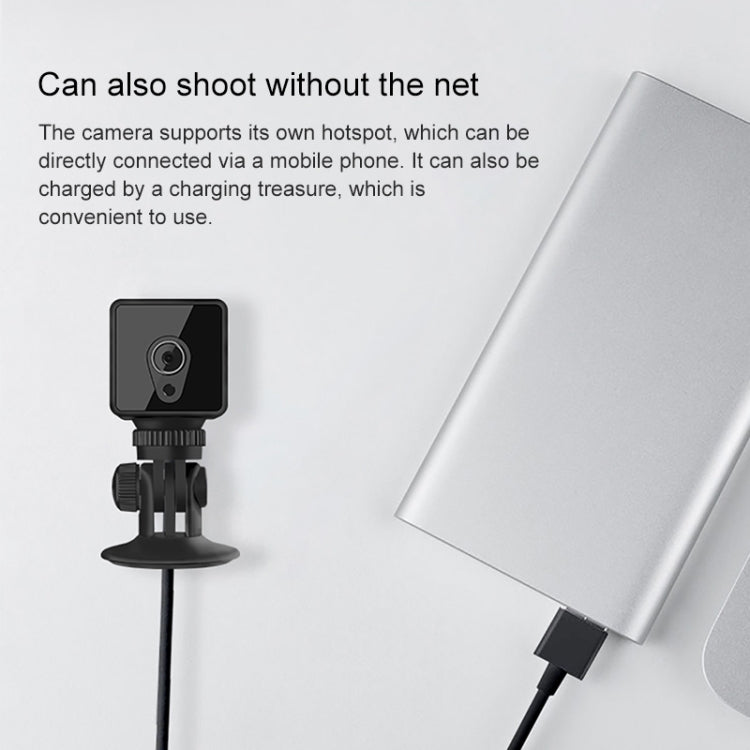 CAMSOY S1 HD 1280 x 720P Cámara de vigilancia inteligente WiFi inalámbrica gran angular de 140 grados, S1