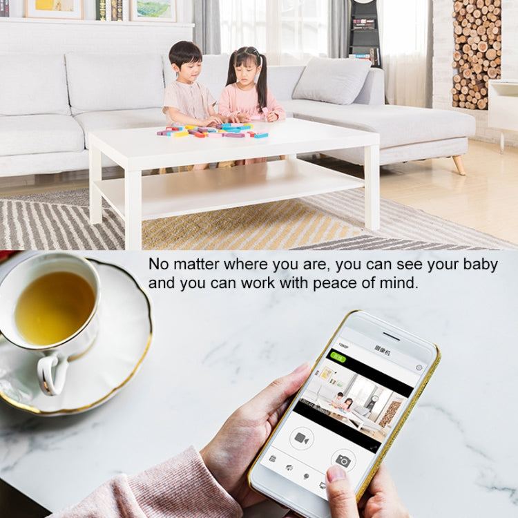 CAMSOY S8 HD 1280 x 720P Cámara de vigilancia inteligente WiFi inalámbrica gran angular de 140 grados, compatible con visión derecha automática fotosensible, detección de movimiento y grabación en bucle, S8