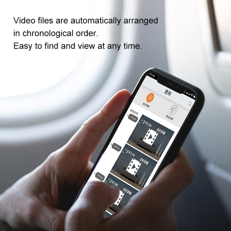 CAMSOY S8 HD 1280 x 720P Cámara de vigilancia inteligente WiFi inalámbrica gran angular de 140 grados, compatible con visión derecha automática fotosensible, detección de movimiento y grabación en bucle, S8