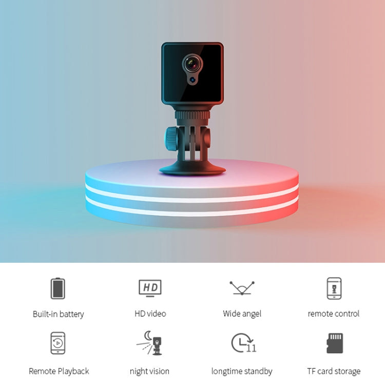 CAMSOY S8 HD 1280 x 720P Cámara de vigilancia inteligente WiFi inalámbrica gran angular de 140 grados, compatible con visión derecha automática fotosensible, detección de movimiento y grabación en bucle, S8
