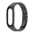 Mijobs Correa de reloj de metal de acero inoxidable para Xiaomi Mi Band 3, 4, 5 y 6