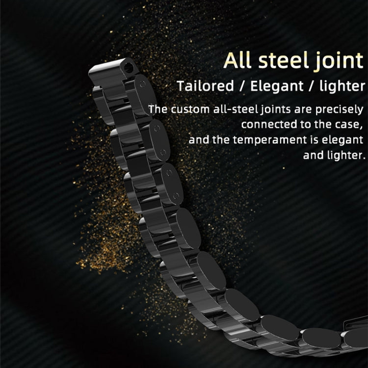 Mijobs Correa de reloj de metal de acero inoxidable para Xiaomi Mi Band 3, 4, 5 y 6