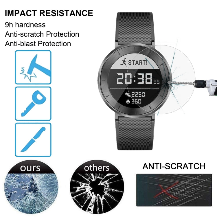 ENKAY Hat-Prince para Huawei Honor S1 Smart Watch 0,2 mm 9H Dureza superficial 2.15D Película de pantalla de vidrio templado a prueba de explosiones