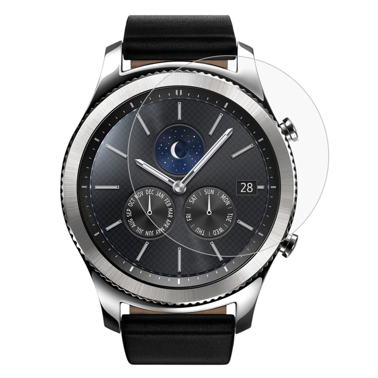 ENKAY Hat-Prince para reloj inteligente Samsung Gear S3 0,2mm 9H dureza superficial 2.15D película de pantalla de vidrio templado a prueba de explosiones