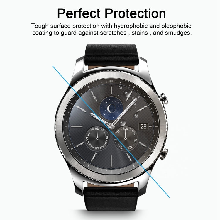 ENKAY Hat-Prince para reloj inteligente Samsung Gear S3 0,2mm 9H dureza superficial 2.15D película de pantalla de vidrio templado a prueba de explosiones