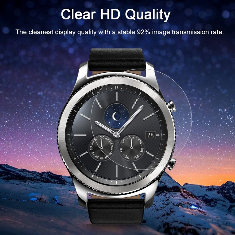 ENKAY Hat-Prince para reloj inteligente Samsung Gear S3 0,2mm 9H dureza superficial 2.15D película de pantalla de vidrio templado a prueba de explosiones