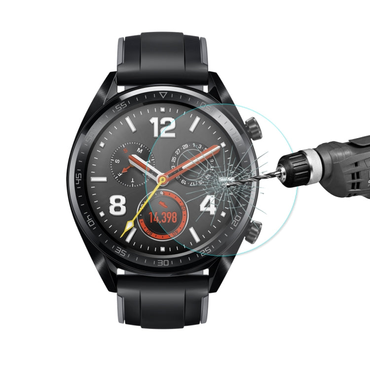 ENKAY Hat-Prince 0,2 mm 9H 2.15D Película de vidrio templado con borde curvo para Huawei Watch GT 46 mm, Huawei Watch GT