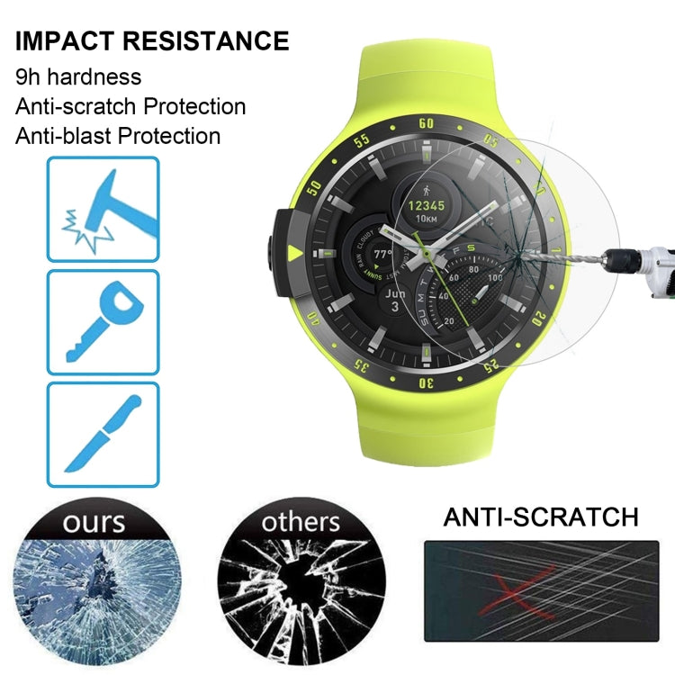 ENKAY Hat-Prince 0,2 mm 9H 2.15D Película de vidrio templado con borde curvo para TicWatch S, TicWatch S