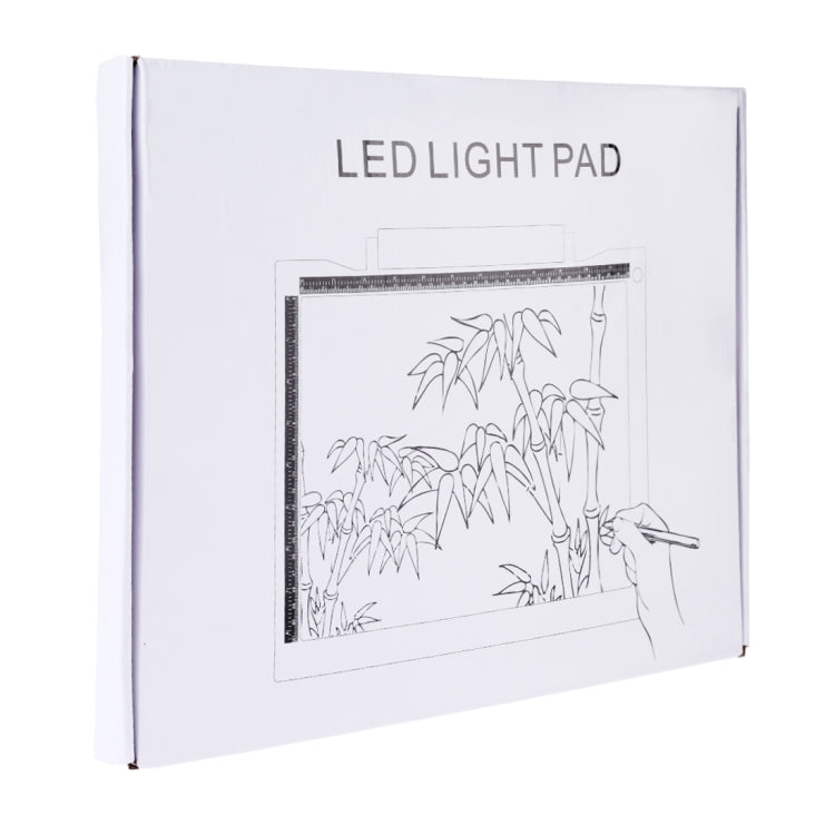 A4-19 6.5W Tres niveles de brillo Regulable A4 LED Dibujo Sketchpad Light Pad con cable USB
