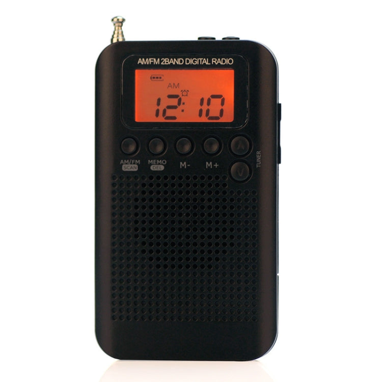 HRD-104 Mini Radio Portátil FM + AM de Dos Bandas con Altavoz