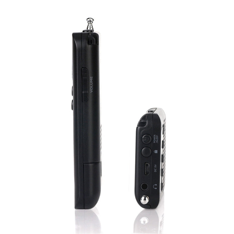 HRD-104 Mini Radio Portátil FM + AM de Dos Bandas con Altavoz