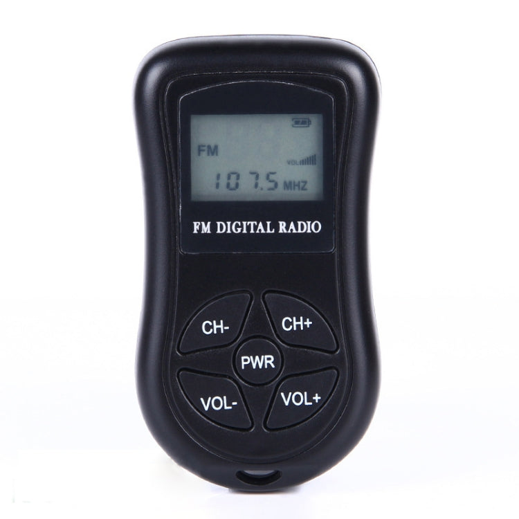 HRD-107 DSP Radio FM estéreo portátil con pantalla digital y auriculares