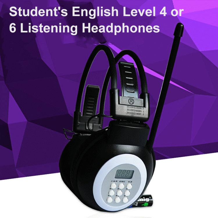 HRD-308S Auriculares portátiles con receptor de radio FM para campus