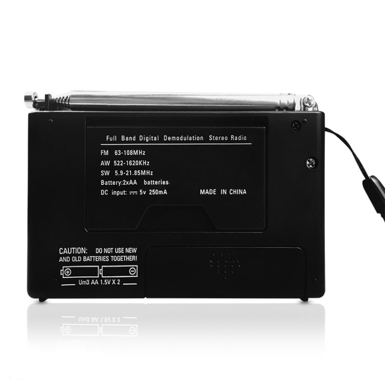 HRD-310 Radio portátil de demodulación digital de banda completa FM AM SW