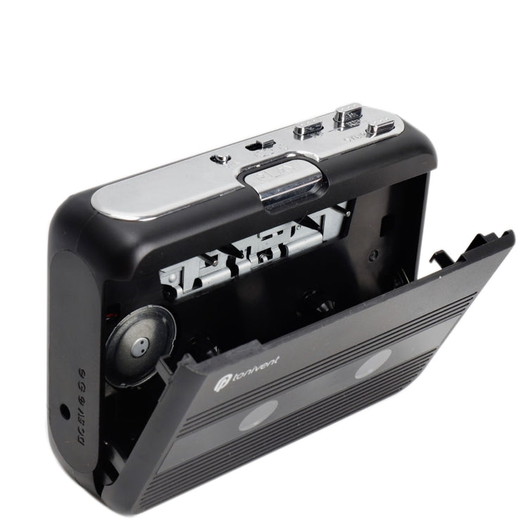 Reproductor de casete de cinta Bluetooth portátil Tonivent TON007B, compatible con entrada y salida FM/Bluetooth, TON007B White, TON007B, TON007T