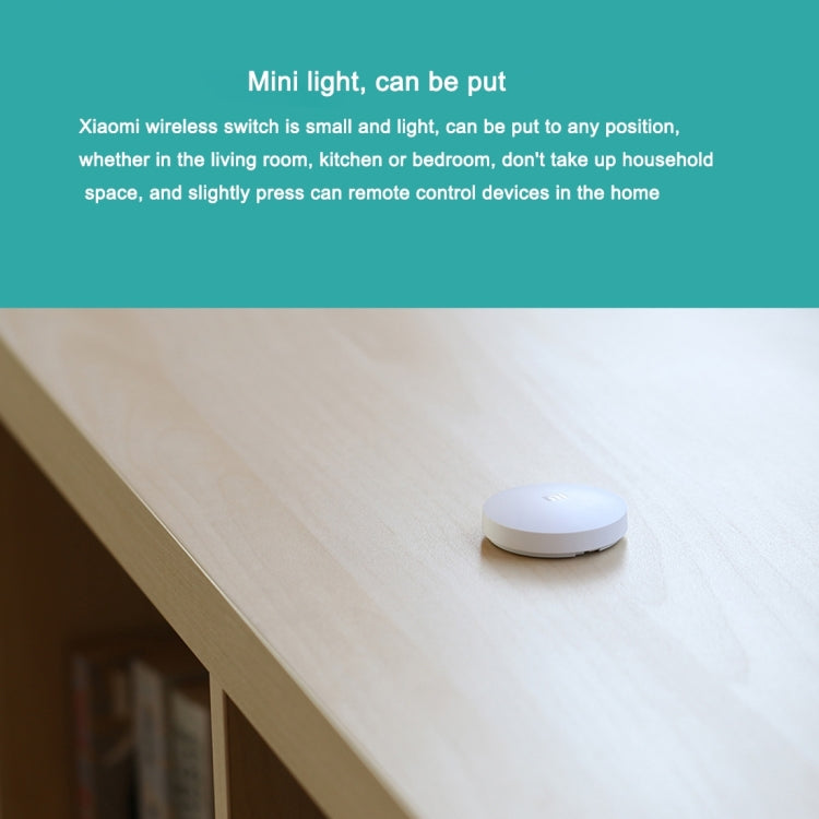 Mini interruptor inalámbrico inteligente Xiaomi Mijia original para dispositivos Xiaomi Smart Home Suite, con el uso de puerta de enlace multifuncional Xiaomi (CA1001)