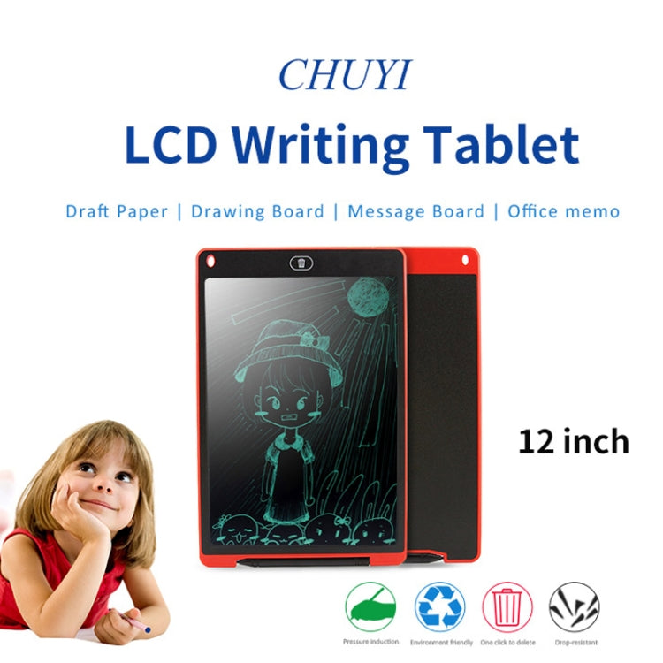 Tableta de escritura LCD portátil de 12 pulgadas, dibujo de grafiti, almohadilla electrónica de escritura a mano, tablero gráfico de mensajes, papel de borrador con bolígrafo de escritura, 12 inch Black, 12 inch Green, 12 inch Blue, 12 inch Red        ...