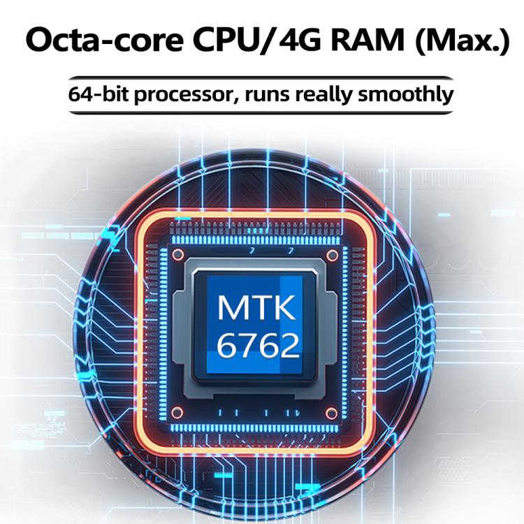 Tablet PC UNIWA MP004 de 4 pulgadas con pantalla IPS, Android 14, IA, reproductor de música inteligente, 3 GB + 32 GB, 3GB+32GB