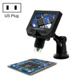 G600 600X 3.6MP Pantalla LCD HD de 4.3 pulgadas Carga USB Microscopio digital portátil con luz LED, compatible con tarjeta Micro SD (64 GB máx.), Enchufe de EE. UU., CA 100-240 V, US Plug