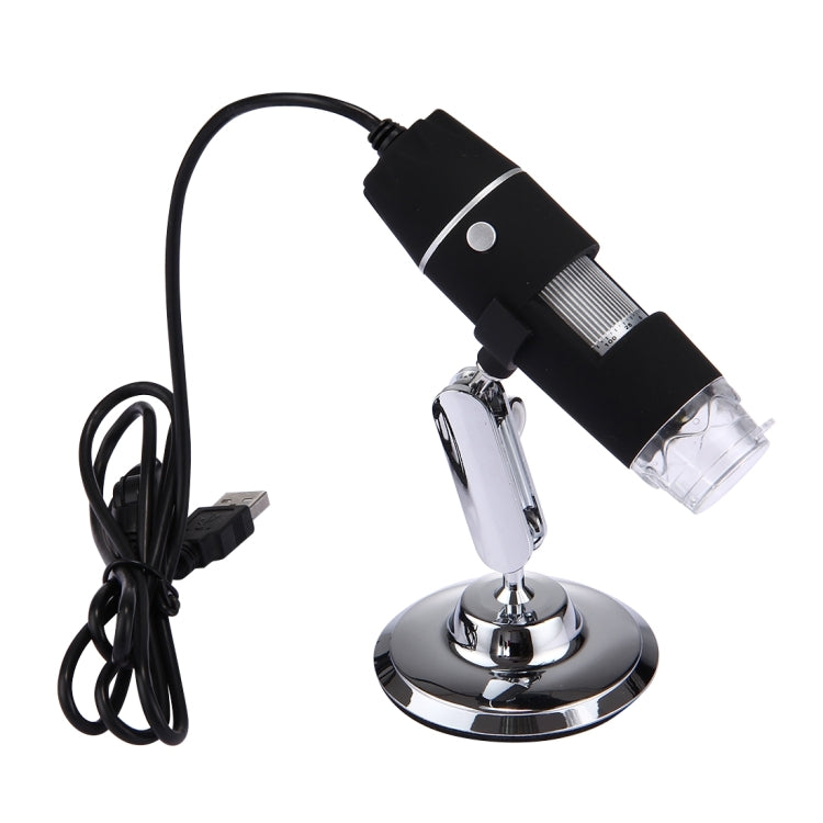 Microscopio digital USB con sensor de imagen de 0,3 MP y lupa 1000X con 8 LED y soporte profesional, 1000X