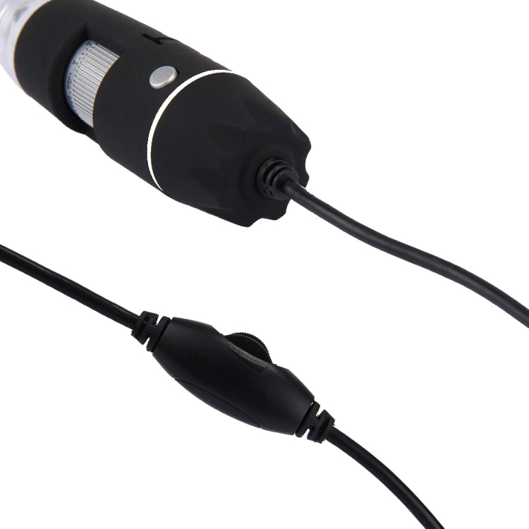 Microscopio digital USB con sensor de imagen de 0,3 MP y lupa 1000X con 8 LED y soporte profesional, 1000X