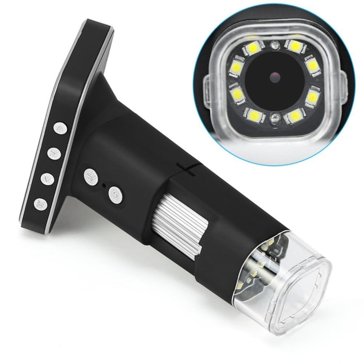 Lupa con Zoom 500X, Sensor de imagen de 3MP, microscopio Digital USB con pantalla de 2,5 pulgadas, 8 LED y soporte profesional, compatible con tarjeta TF, DMS-015M 500X